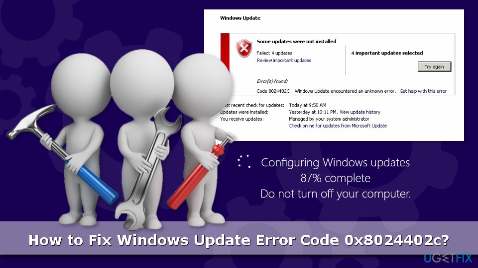 Aktualizacja systemu Windows 0x8024402c