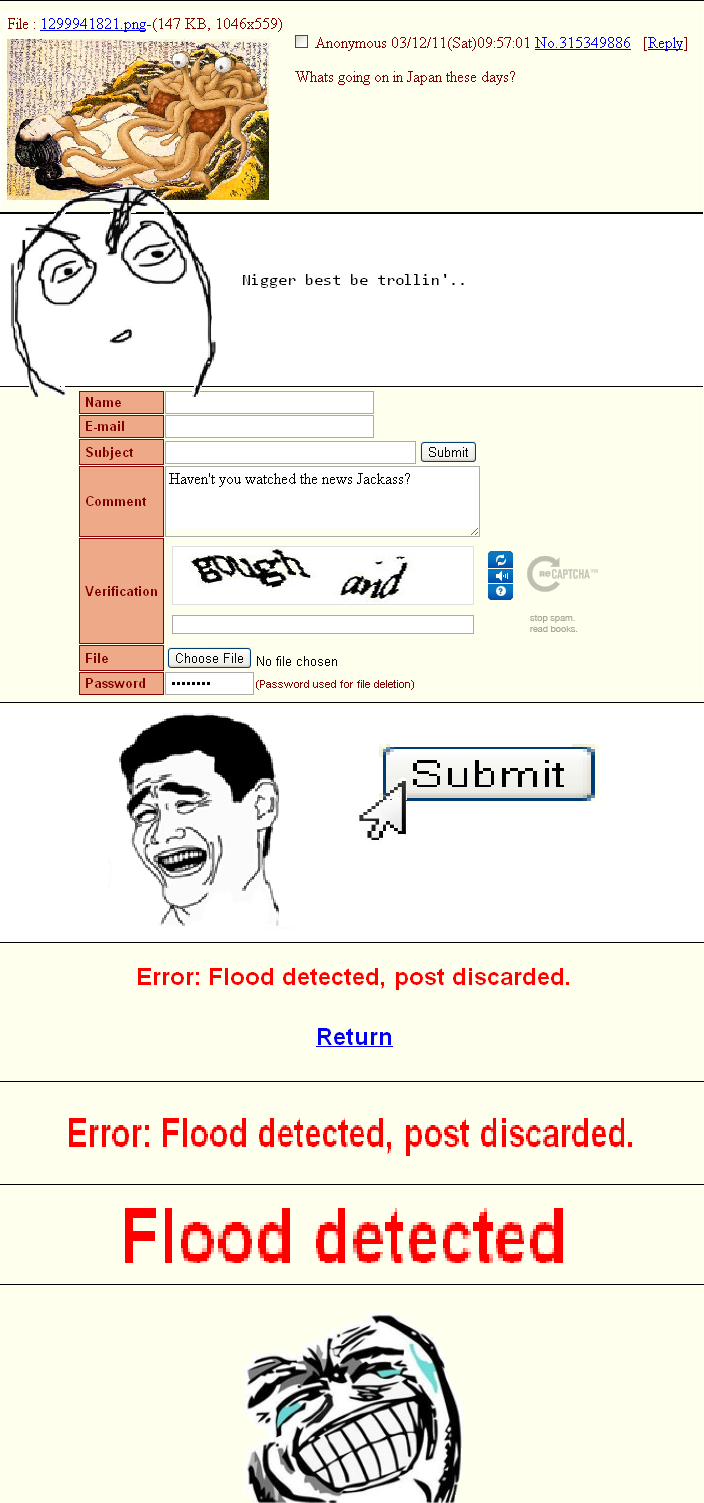 4chan flood ontdekte fout