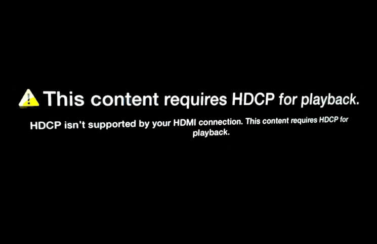 исправление сообщения об ошибке Apple TV 2 hdcp
