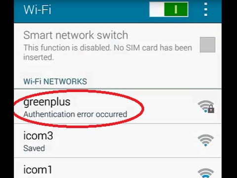 authentication error occurred android wifi s3
