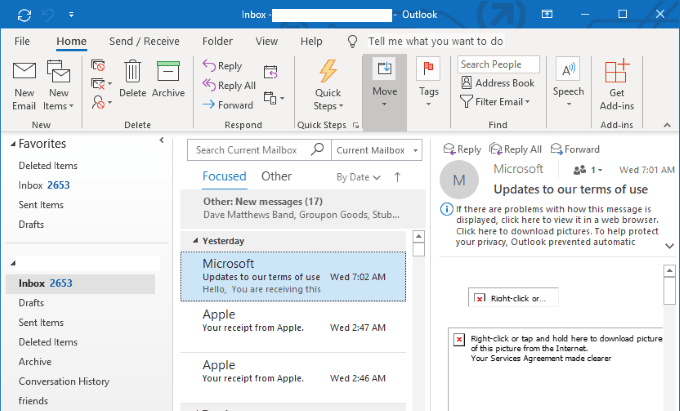 inoltra automaticamente netmail in Outlook Express