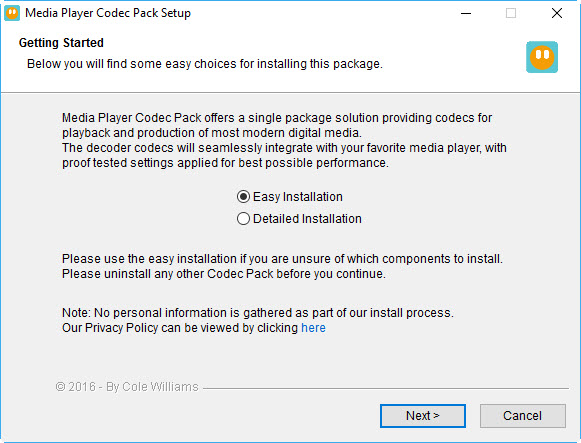 kodek dx50 do użytku domowego Windows Media Player 11