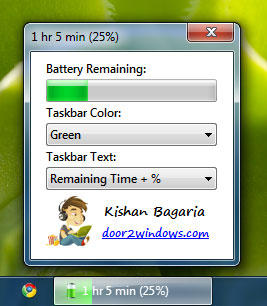 Batterieanzeige Taskleiste windows 7
