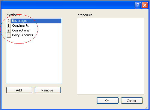 elemento de lista de c# en formularios de Windows