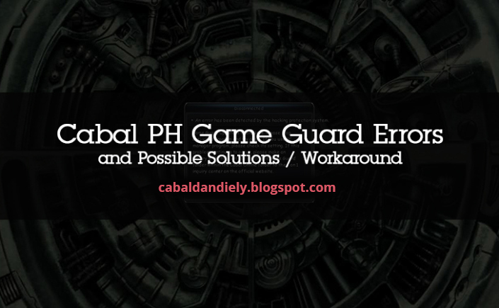 Cabal Gameguard Hacking-Fehler
