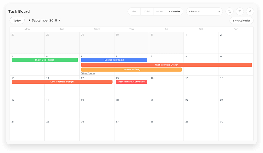 calendar task business manager free