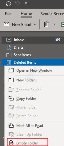 cannot delete messages in outlook