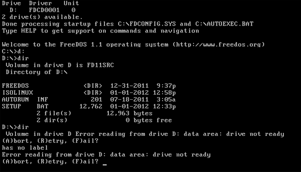 data error reading drive c