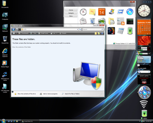 skrivbordsteman för Windows XP Service Pack gratis nedladdning