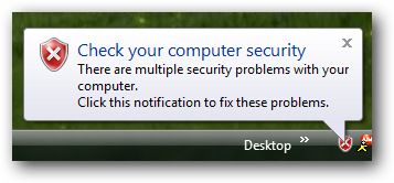 inaktivera popup-meddelanden för säkerhetsplats i Windows 7