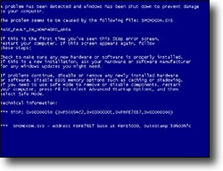 Schließt der Computer unter sich selbst einen blauen Bildschirm