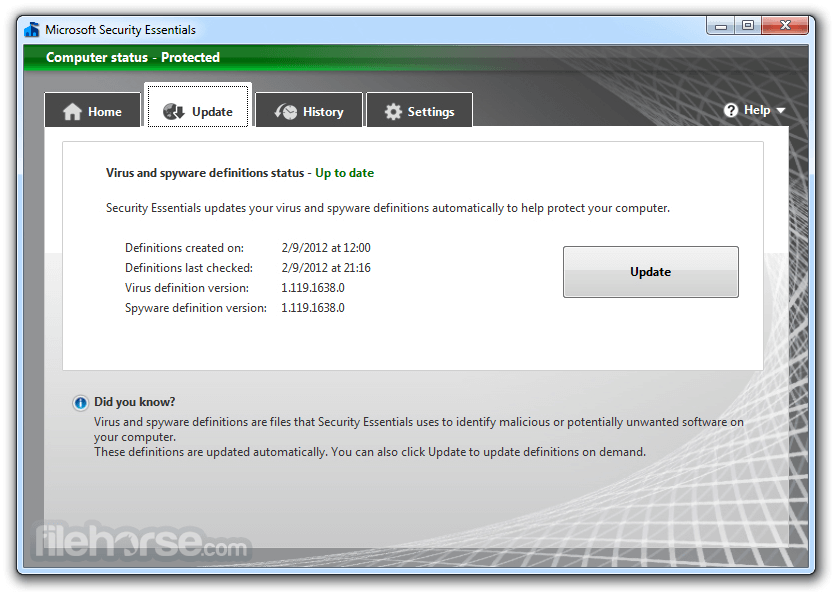 xp용 Microsoft 보안 요구 사항 2012 다운로드