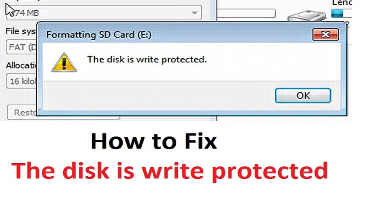 dvd-r write protected error