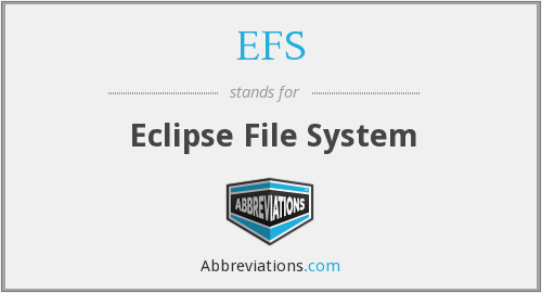 efs eclipse file for system