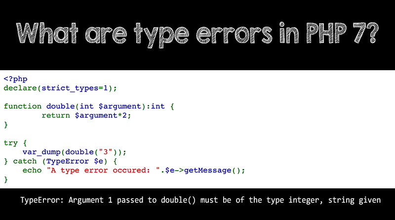función de error en php