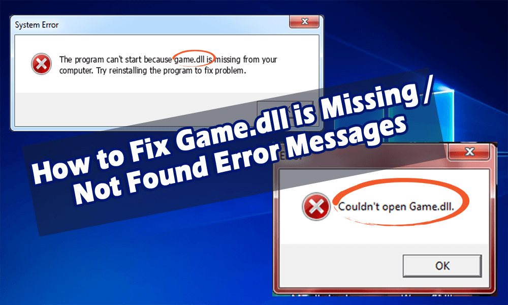 error loading game .dll