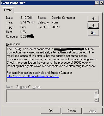 event id 20070 remote pc help access