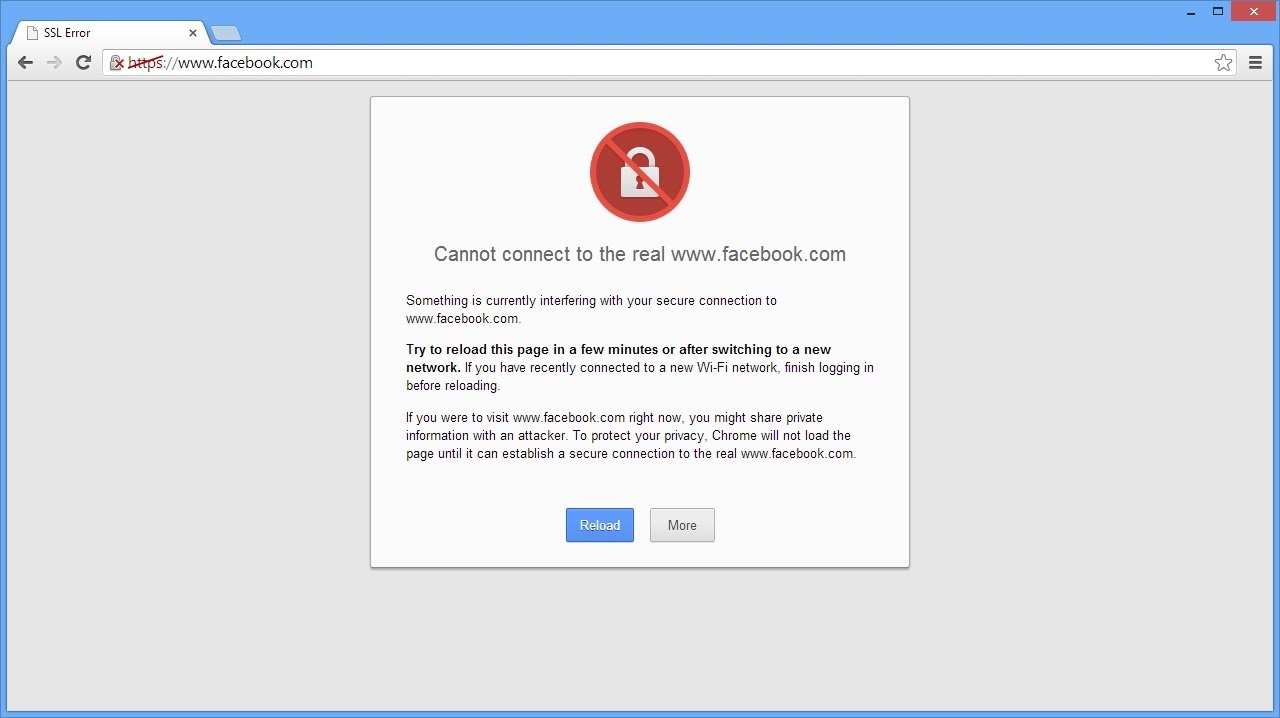 facebook certificate error playbook