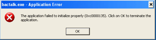 failed to initialize properly