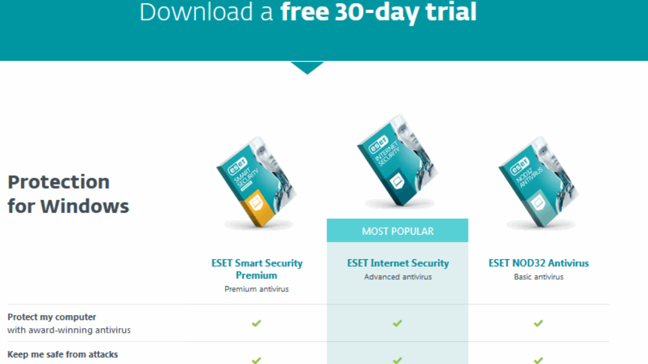 free antivirus nod32 trial version download