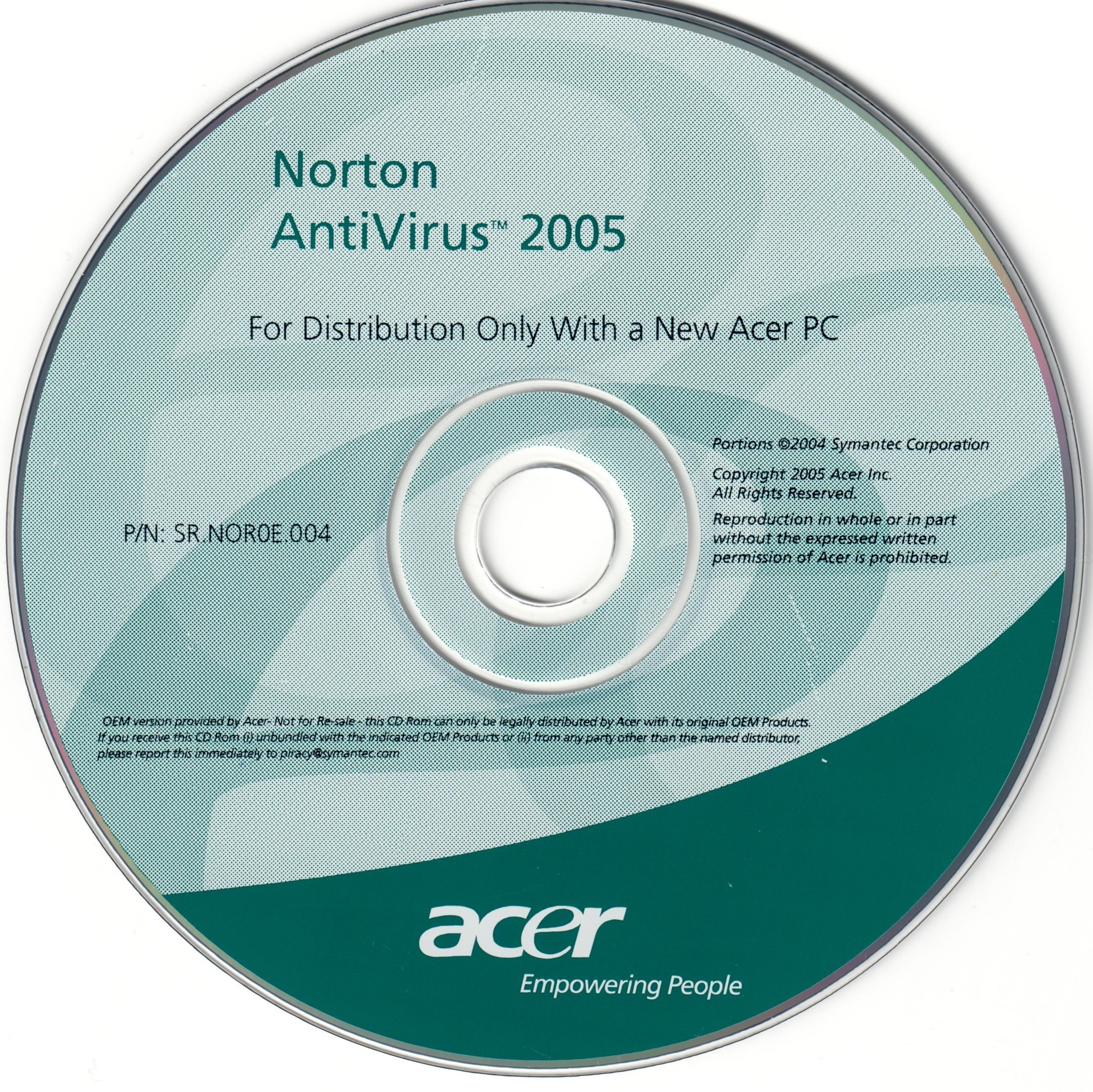versión precisa del antivirus gratuito norton 2005