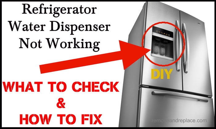 frigidaire refrigerator water dispenser troubleshooting