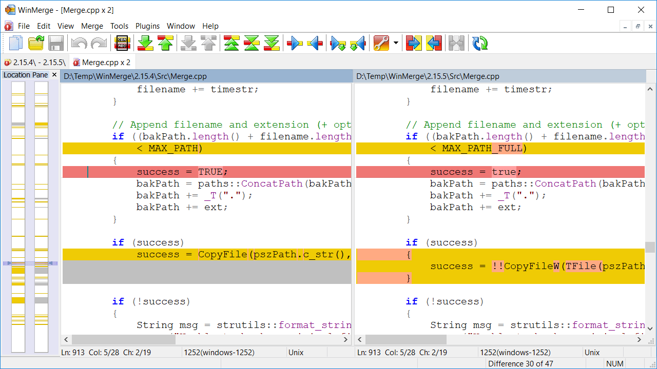 cómo puedo comparar dos archivos en Windows 7