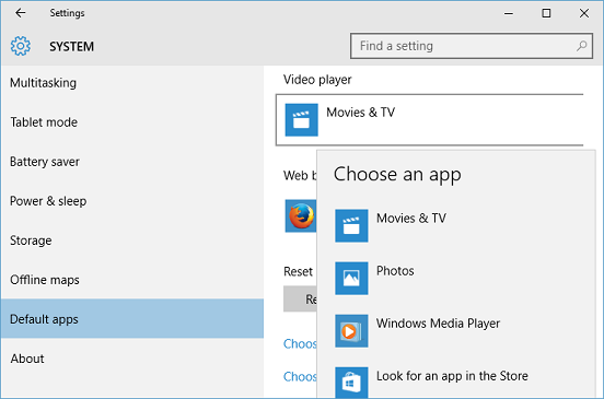 jak ustawić domyślny odtwarzacz multimediów w systemie Windows