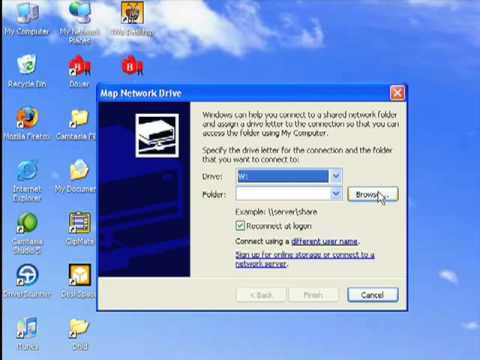 how to access network drive in windows xp