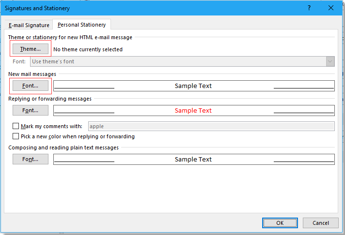 how to add stationery in outlook 2007