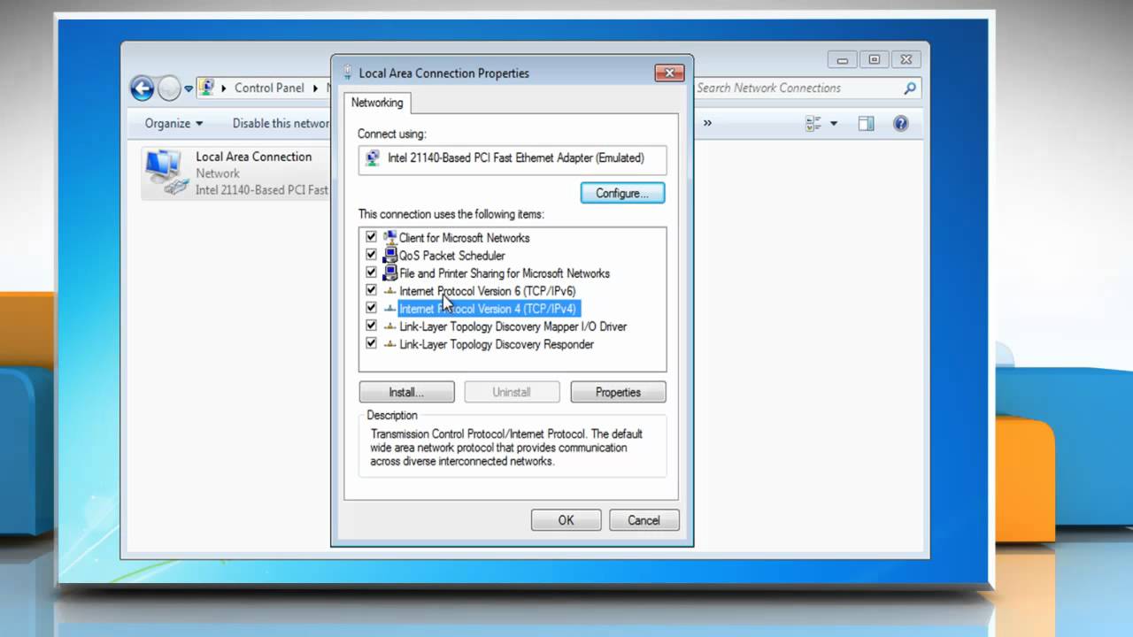 hoe de specifieke tcp ip-instellingen in Windows 7 te controleren