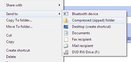 Wie man Dateien in Windows packt