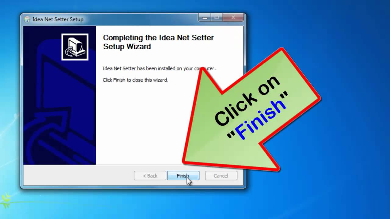 how to configure theory net setter in windows 7