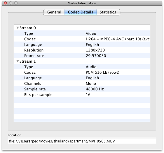 how to find what codec