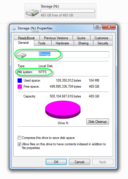 how to format a hard drive to fat32 in vista