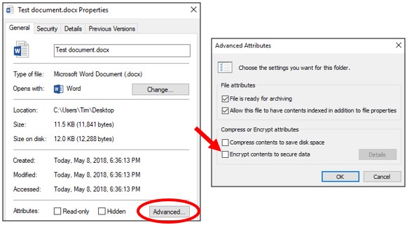 how to protect files by password in windows 7