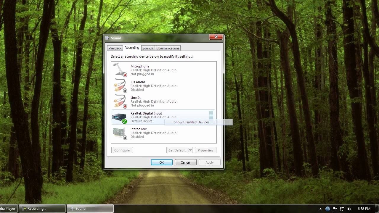 cómo grabar lo que escuchas en Windows Vista