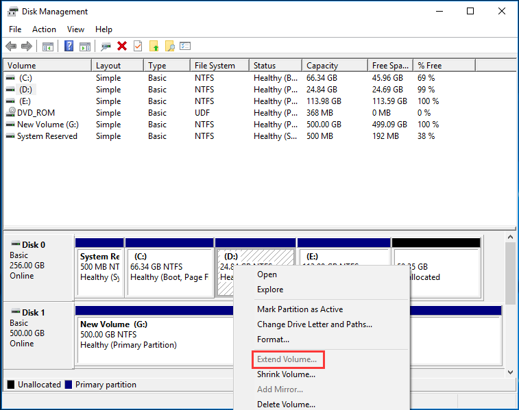 how to resize a hard disk partition in windows 7