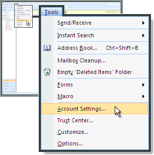 comment configurer enfin efax dans Outlook 2007