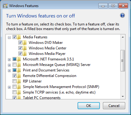 Zeit für die Deinstallation eines Video-Codecs unter Windows 7