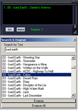 how to use enqueue in winamp