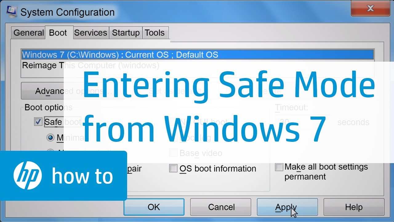 Hp Windows 7 Safe Feature Button