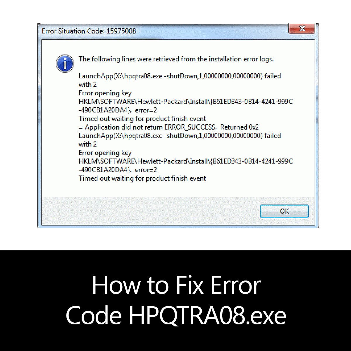 hpqtra08.exe Error On Startup