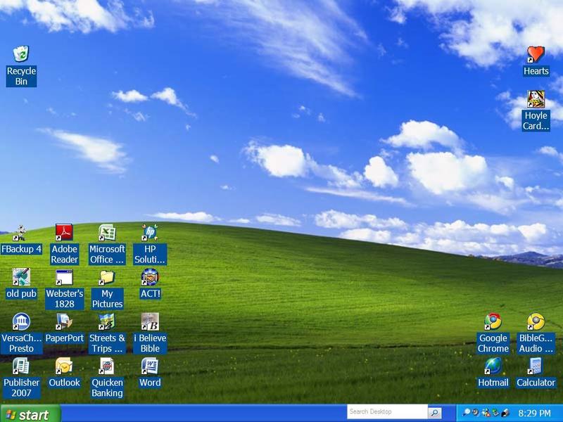 ikonskuggning i Windows xp