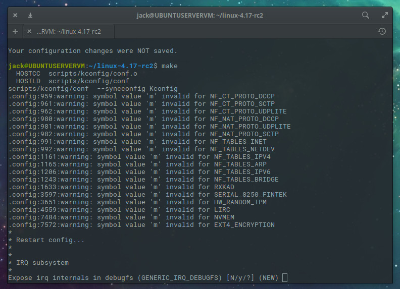 kernel compiling