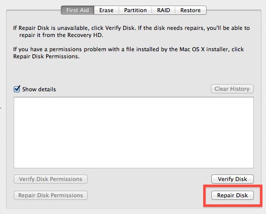 mac os boots disk utility