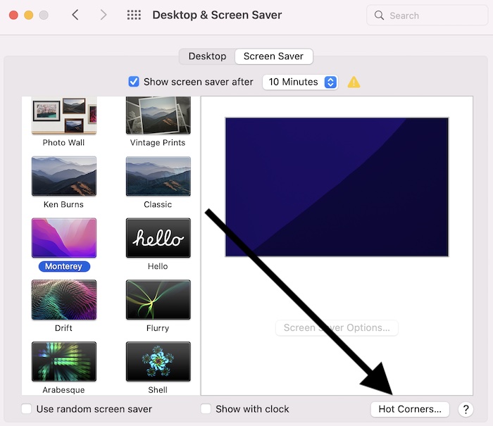 Mac OS X Hot Corners funktioniert nicht mehr