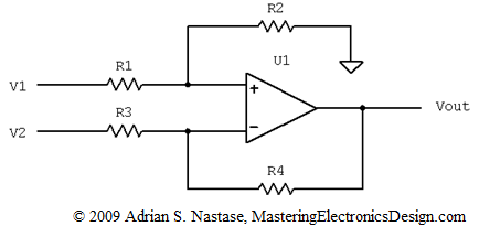 mastering electronics concept differential amplifier common mode error part
