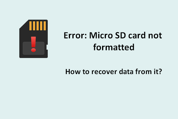 erreur de disque de carte micro sd