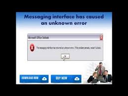 microsoft outlook 2002 messaging interface error
